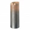 Sompex Flame LED Echtwachs-Kerze - Sand Metallic XL - -Culti Shop unnamed file 1114