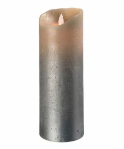 Sompex Flame LED Echtwachs-Kerze - Sand Metallic XL -