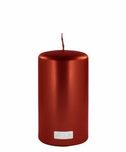 Fink Living Fink Altarkerze Getaucht Metallic - Rot -