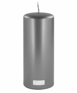 Fink Living Fink Altarkerze Getaucht Metallic - Grau -