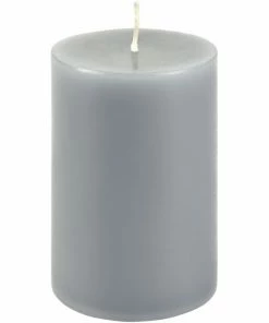 Lambert Stumpenkerze Schiefer - Durchgefärbt - 2 Kerzen -