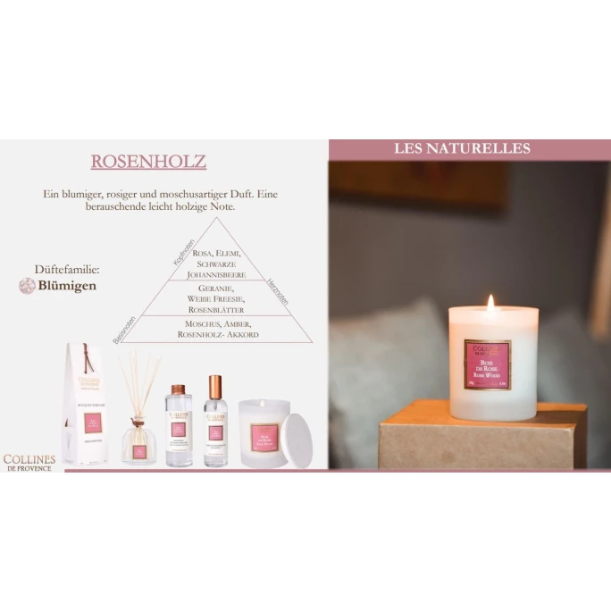 Collines De Provence Les Naturelles Rosenholz Raumduft - 2 Collines De Provence Les Naturelles Rosenholz Raumduft - – Bild 2