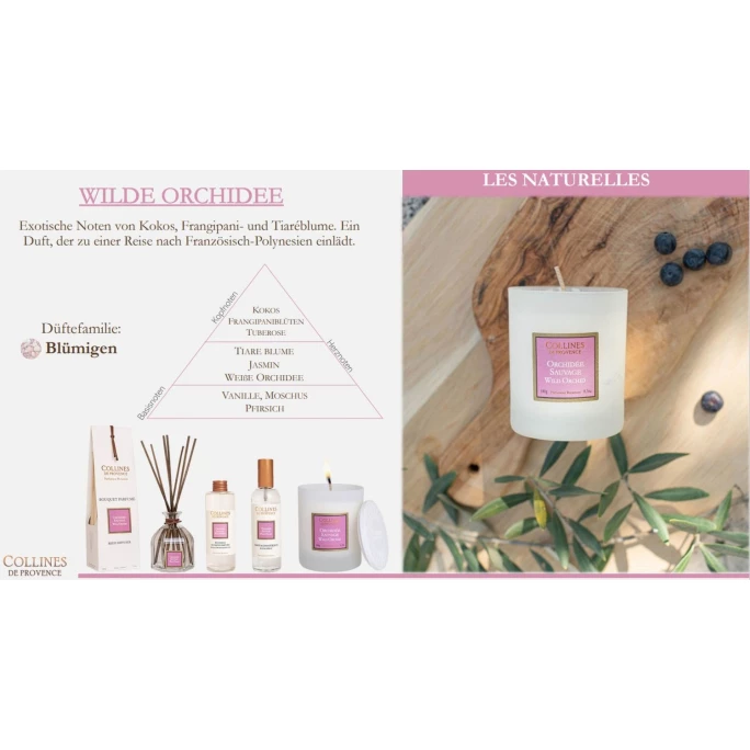 Collines De Provence Les Naturelles Wilde Orchidee Raumduft - 2 Collines De Provence Les Naturelles Wilde Orchidee Raumduft - – Bild 2