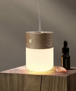 Gingko Smart Diffuser Lamp Tischlampe Mit Diffusor - 6,5x6,5x9 Cm - Kupfer/esche -Culti Shop unnamed file 230