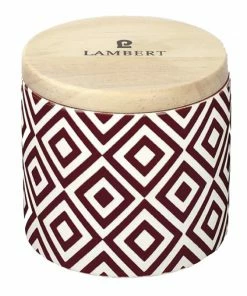 Lambert Ebba Orange & Ginger Duftkerze Bordeaux Mit Deckel -