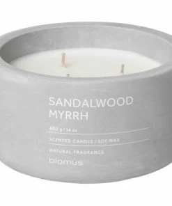 Blomus FRAGA Duftkerze XL Sandalwood Myrrh - Micro Chip -