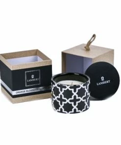 Lambert Ebba Orange & Ginger Duftkerze Schwarz Mit Deckel -