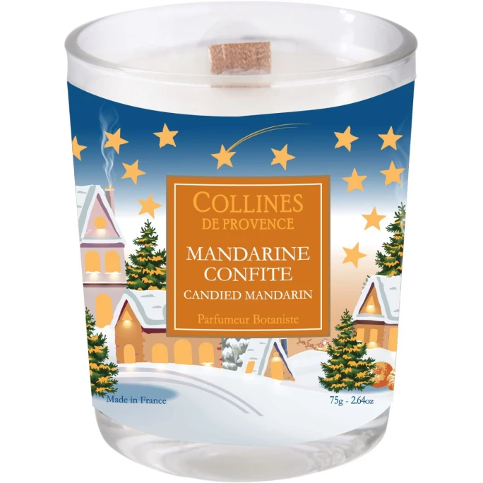 Collines De Provence Kandierte Mandarine Duftkerze - 1 Collines De Provence Kandierte Mandarine Duftkerze -