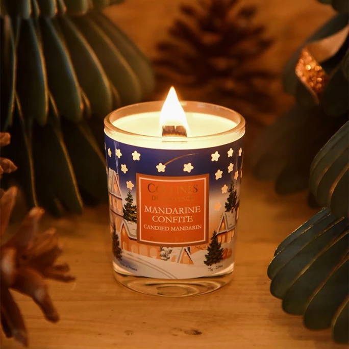Collines De Provence Kandierte Mandarine Duftkerze - 2 Collines De Provence Kandierte Mandarine Duftkerze - – Bild 2