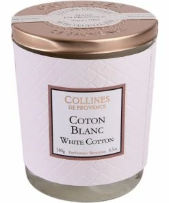 Collines De Provence Couture Weiße Baumwolle Duftkerze -