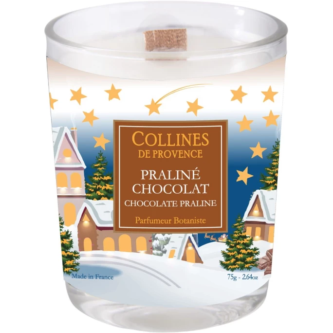 Collines De Provence Schokoladen-Praliné Duftkerze - 1 Collines De Provence Schokoladen-Praliné Duftkerze -