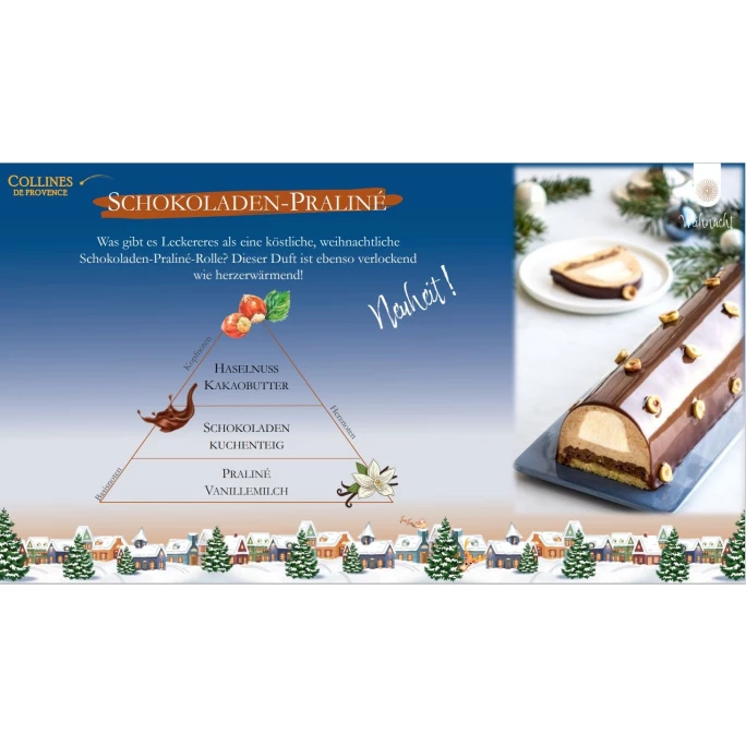 Collines De Provence Schokoladen-Praliné Duftkerze - 3 Collines De Provence Schokoladen-Praliné Duftkerze - – Bild 3