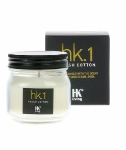 HK Living Glass Soya Hk1 Duftkerze - Fresh Cotton -