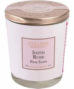 Collines De Provence Couture Rosa Satin Duftkerze -