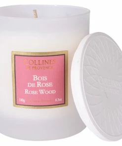 Collines De Provence Les Naturelles Rosenholz Duftkerze -