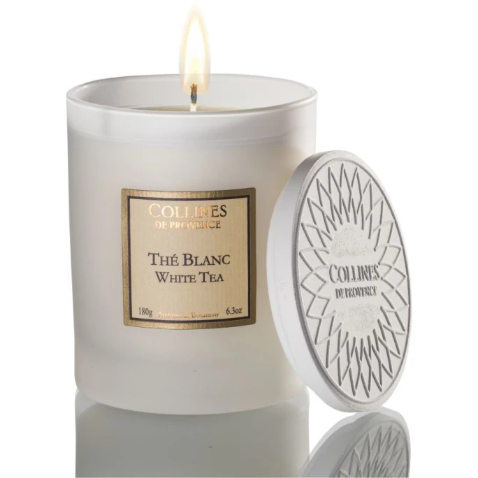 Collines De Provence Les Naturelles Weißer Tee Duftkerze - 1 Collines De Provence Les Naturelles Weißer Tee Duftkerze -
