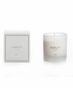 CULTI Velvet White Vase Candle Duftkerze -