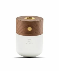 Gingko Smart Diffuser Lamp Tischlampe Mit Diffusor - 6,5x6,5x9 Cm - Kupfer/walnuss