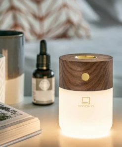 Gingko Smart Diffuser Lamp Tischlampe Mit Diffusor - 6,5x6,5x9 Cm - Kupfer/walnuss -Culti Shop unnamed file 87