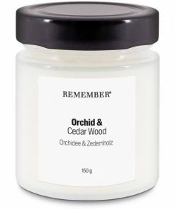 Remember Orchidee & Zedernholz Duftkerze -